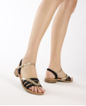 Flat sandals BARBRA NOIR 24